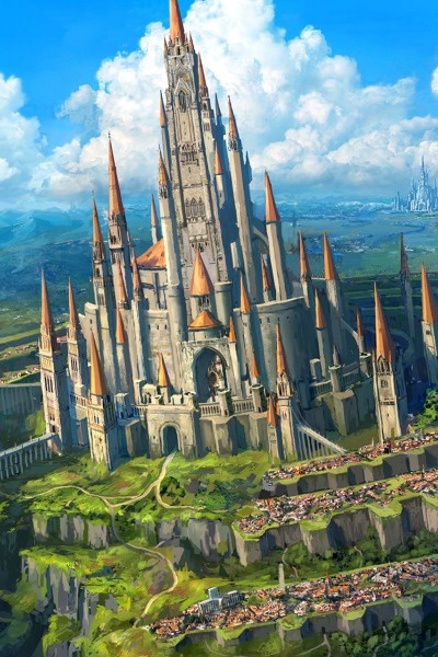 A robot girl in a fantasy world